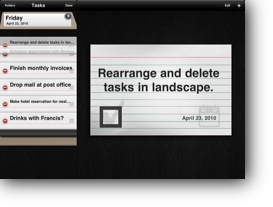 Easily rearrange tasks.